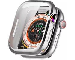 Strap-it Schokabsorberend TPU bescherm hoesje - soft case geschikt voor de Apple Watch series 10 / 11 - maat 42mm (zilver)