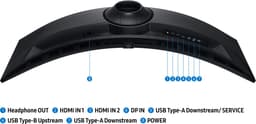Samsung Odyssey G9 LS49FG916EUXEN - DQHD QLED Ultrawide Curved Gaming Monitor - 144Hz - 49 Inch — thumbnail 3