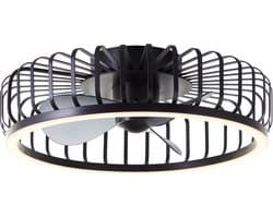 Brilliant Capo - Plafondventilator - Met verlichting - Ø 48 cm - LED 36W - CCT - 2700K-6500K - Dimbaar - Zwart - Zeer stil — afbeelding 1