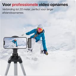 Professionele Draadloze Lavalier Microfoon - Ruisonderdrukking - Mute Knop - Dasspeld - Geschikt voor alle iPhone, Android, iPad & MacBook — thumbnail 5