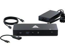 Aegis Thunderbolt 4 Docking Station – De Ultieme Alles-in-één Oplossing voor Laptop en MacBook | Supersnelle 40Gbps Connectiviteit | 11 Poorten, Inclusief HDMI, SD, Ethernet en meer!