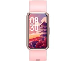 Abyx Fit Etna - Smartwatch met Gebogen Touchscreen - Poederroze