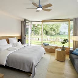 Plafondventilatoren van 42 inch met 22W LED-verlichting en afstandsbediening, 5 ABS-ventilatorbladen voor slaapkamer, woonkamer, eetkamer en kantoor — thumbnail 4
