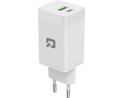 TUNIQ 45W GaN Snellader - USB C en USB A - Power Delivery - Compact - Zwart