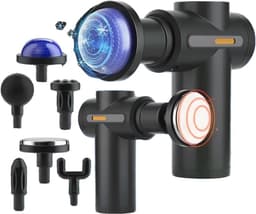 Elektrisch Spiermassagepistool met 6 Snelheden en 5 Massagekoppen voor Nek, Rug en Voeten — thumbnail 1