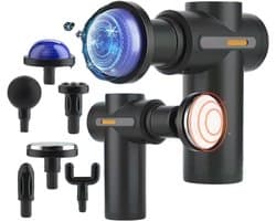 Elektrisch Spiermassagepistool met 6 Snelheden en 5 Massagekoppen voor Nek, Rug en Voeten