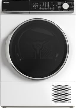 Sharp KDNL2S9W2BE - warmtepomp droger - 12KG - energie label D - 15 programma's - LED trommelverlichting - WIT — thumbnail 1