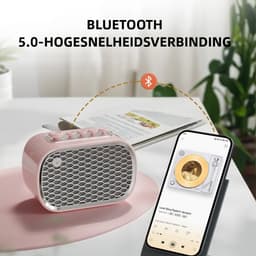 Bluetooth Speaker - Draagbare Wireless Speaker - 6 uur Speeltijd - 8 Ontspannende Natuurgeluiden - Noise Machine voor Slaap - Noodradio - TF-kaartweergave - voor Binnen/Buiten — thumbnail 4
