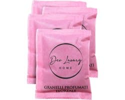 Dparts geurkorrrels - Bloemen - 4x 35 gram - Geurzakjes voor in stofzuiger - Stofzuigerzak geur verfrisser