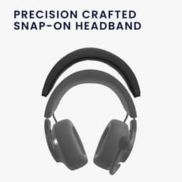 kwmobile vervangende koptelefoon band geschikt voor JBLQuantum 610 (Q610) / Quantum 810 (Q810) hoofdband - Hoofdtelefoon cover van kunstleer - In zwart — thumbnail 2