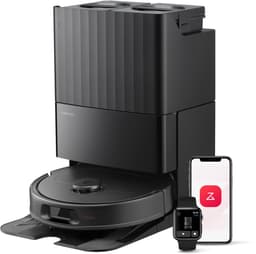 Roborock QV 35S Robotstofzuiger– 10000 Pa zuigkracht– Dubbele anti-klitborstels– Slimme obstakelvermijding– Dubbele opklapbare– Draaiende dweilen– Automatisch dweilen– Zelfdrogend– Zwart–Qrevo plus Upgrade — thumbnail 1