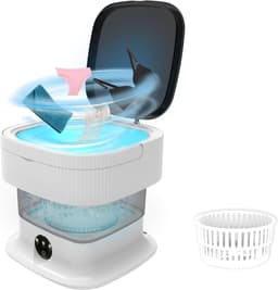 Mini Wasmachine - Voor Kleine Wasgoed - Meerdere Programma's - — thumbnail 1
