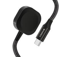 Oplader geschikt voor Apple Watch - Magnetische Oplaadkabel - USB-C - Zwart