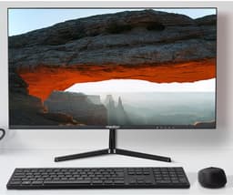 MEDION P52424 (MD 20152) 60,5 cm (24 inch) Full HD breedbeeldmonitor (FHD, HDR10, 16:9, HDMI, Displayport, VGA, Anti flikkering, Anti schittering, Anti blauw licht, meertalig menu) zwart — thumbnail 2