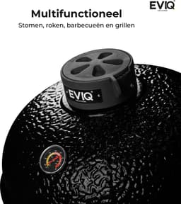 EVIQ - BBQ - Kamado - 21" - Grillmaster - Houtskoolbarbecue – Keramisch — thumbnail 4
