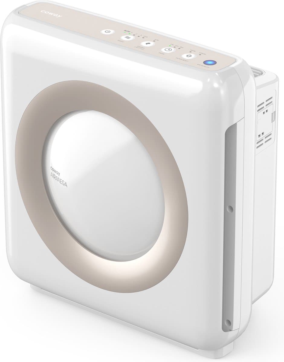 Coway MIGHTY AP-1512HH Luchtreiniger – HEPA 13 + Koolstoffilter – CADR 421 m³/u – Voor ruimtes tot 109 m² – Slaapstand – Luchtkwaliteit Indicator – Tegen Hooikoorts, Allergie, Huisstofmijt, Stof & Pollen – Air Purifier - Wit — afbeelding 1