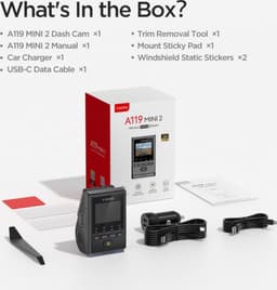 VIOFO A119 Mini 2 Dashcam – 2K QuadHD, WiFi, GPS, Sony STARVIS Nachtzicht — thumbnail 7