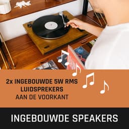 Lenco Platenspeler met Bluetooth - Ingebouwde Speakers - Auto-stop - LS-55WA - Hout — thumbnail 2