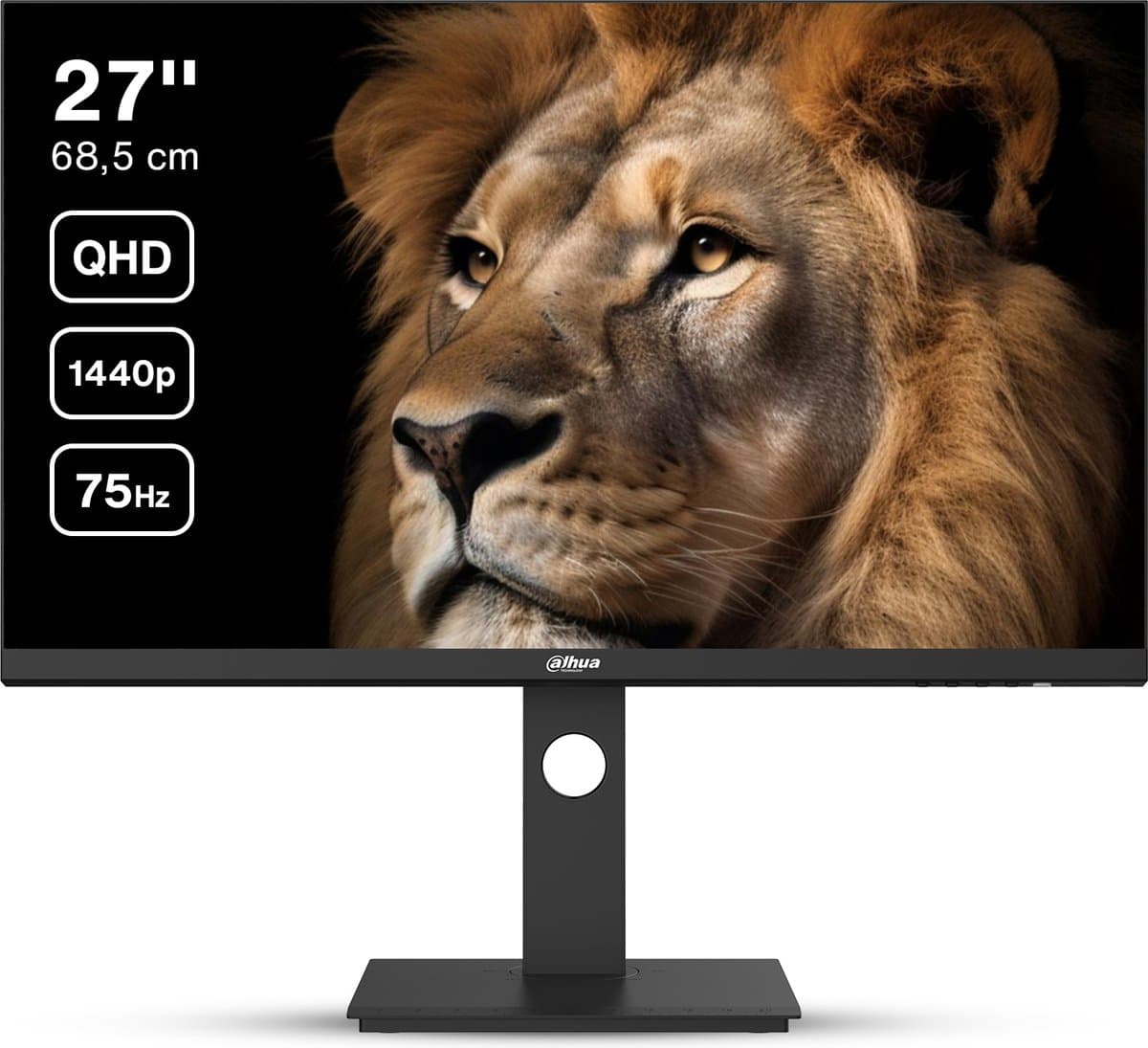 Dahua LM27-P301A - QHD IPS Monitor - 75 Hz - USB-C - 27 inch - Inclusief HDMI kabel — afbeelding 1