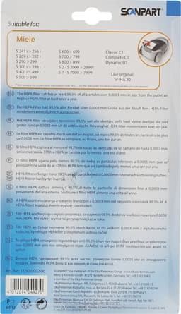 hepafilter H12 (niet uitwasbaar) — thumbnail 3