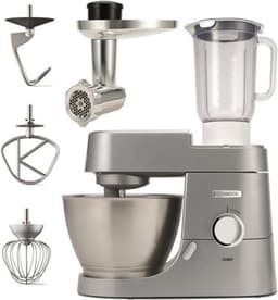 Kenwood KVC3160S Keukenmachine CHEF 1000w 4,6ltr + Blender Garde Deeghaak Vleesmolen — thumbnail 2