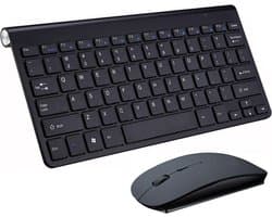 Elementkey V11 - Draadloos Toetsenbord + Muis - 2.4GHz - Muis - Geschikt voor Computer - Laptop - Zwart