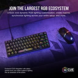 Corsair K65 Pro Mini - 65% Optisch Gaming Toetsenbord - Qwerty - Zwart — thumbnail 3