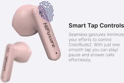HiFuture Colorbuds 2 Draadloze 5.3-Koptelefoon, Sportoordopjes met 15 uur Speeltijd, IPX5 Waterdicht, Smart Touch Gym-oordopjes voor Joggen en hardlopen, Compatibel met Android en IOS, Kleur (Zwart) — thumbnail 2