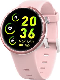 Smartwatch Kinderen – Stappen – Hartslag – Calorieën – Slaap Monitor – Roze — thumbnail 2