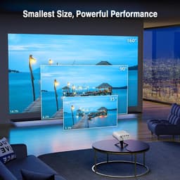 Equivera Mini Beamer - Draagbare Beamer - Beamer - Mini Beamer Projector - Projector - Mini Projector — thumbnail 4