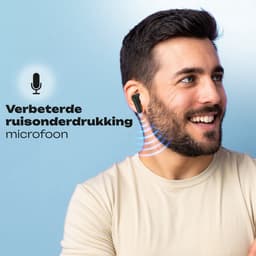 PowerLocus Fit Draadloze Oordopjes - Active Noise Cancelling - Bluetooth oordopjes - ENC Microfoon - Touch Sensor Button - Lange Batterijduur - Zweetbestendig - Zwart — thumbnail 4