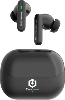 PowerLocus Fit Draadloze Oordopjes - Active Noise Cancelling - Bluetooth oordopjes - ENC Microfoon - Touch Sensor Button - Lange Batterijduur - Zweetbestendig - Zwart — thumbnail 2