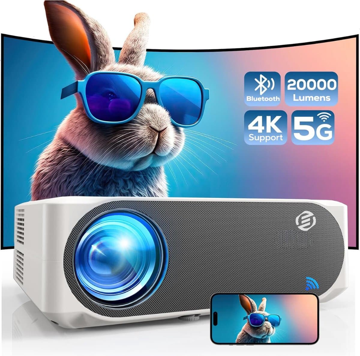 Equivera Mini Beamer - Draagbare Beamer - Beamer - Mini Beamer Projector - Projector - Mini Projector — afbeelding 1