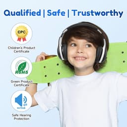 Bluetooth Kinderhoofdtelefoon voor Kinderen - Opvouwbaar, Ergonomisch Ontwerp met 40 Uur Speeltijd en Volume Beperking — thumbnail 2