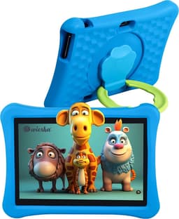 Wiesba Kindertablet – Kindertablet - Tablet voor Kinderen - 100%Kidsproof – Extra Groot – Vanaf 3 Jaar - Ook Voor Volwassen Gebruik - 10 Inch - Ouderlijk Toezicht – Met Beschermhoes – Blauw — thumbnail 1