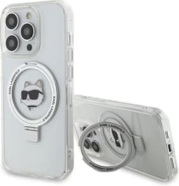 Karl Lagerfeld Choupette Head Serie - Telefoonhoezen - Ring Stand - MagSafe - Wit — thumbnail 4