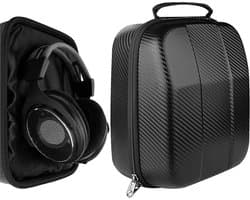 Hoofdtelefoonhoes compatibel met SHURE SRH440 SRH240A harde draagtas kabelopslag zwart