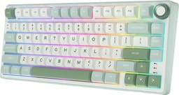 Royal Kludge RKR75 - RGB Mechanisch Gaming Toetsenbord - Foam Touch - Sky Cyan - USB - Hot Swappable Switch - Silver Switches - Inclusief Stofkap — thumbnail 1