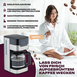 Koffiezetapparaat voor 14 kopjes - 900 Watt met Touch Control - Automatische uitschakeling en digitaal display — thumbnail 4