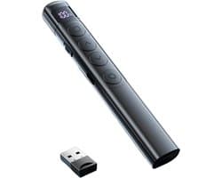 WiseGoods Premium Bluetooth Presenter Afstandsbediening - Flipover Afstandsbedieningen - Presentatie Klikker Laptop / PC - Zwart