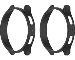 Somstyle Luxe Bumper Screen Protector Set Geschikt Voor Samsung Galaxy Watch 7 44mm - 2 Stuks - 360 Graden - Zwart