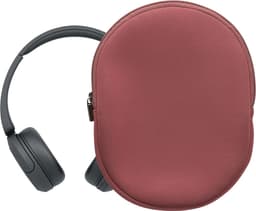 kwmobile hoes geschikt voor Sony WH-CH520 / WH-CH510 / MDR-ZX110 - 22,5 x 17 cm - Beschermhoes voor headset in donkerroze - Van neopreen — thumbnail 3