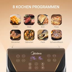 Digitale Airfryer 5,5L met 8 Voorinstellingen en Temperatuurkeuze van 30 tot 200 °C — thumbnail 7
