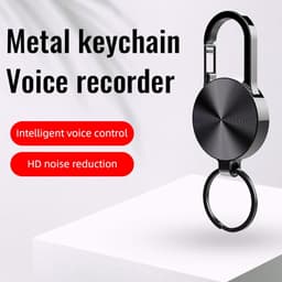 Mini Spraakrecorder Spion Verborgen met Ruisonderdrukking Draagsleutelhanger - Thuisvergadering Auto - 8GB Afluisterapparatuur — thumbnail 3