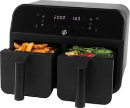 Equivera Dubbele Airfryer - Dubbele Mand - Dual Cook - Heteluchtfriteuse - Verschillende Programma's - Dual Zone - Mega — thumbnail 1
