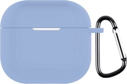 Telestore - hoesje geschikt voor AirPods 4 soft case cover - licht blauw - TPU hoesje Beschermhoes - AirPods 4 Cover - AirPods 4 hoesje - Geschikt voor Apple Airpods 4 - gel hoesje met sleutelhanger — thumbnail 1