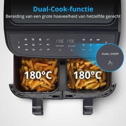 XXL Heteluchtfriteuse met 2 Kamers en 8,7 Liter Capaciteit – 9 Automatische Programma's en Kijkvenster — thumbnail 5
