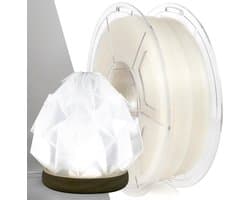 Helder transparant filament voor 3D-printer - 1kg spoel - 1.75mm diameter - hoge lichtdoorlatendheid