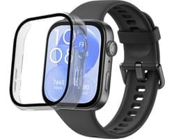Hoesje voor Huawei Watch Fit 3 - Harde beschermhoes transparant scherm gehard glas