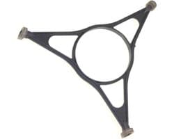 Geschikt voor Whirlpool 480120100671, 480120100832, 481010422374 Meenemer Ring draaiplateau 222mm - Diameter wieltjes: 15mm - 1 stuks